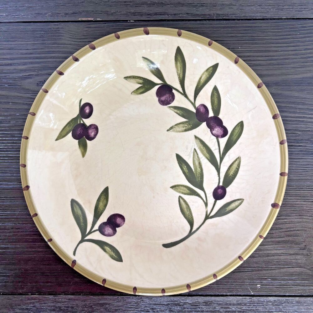 1  Williams-Sonoma Liguria Olive PASTA BOWL 9 3/8" Retired